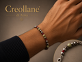 Bracciale Uomo Ematite, Serpentino e Cristallo Rosso | Handmade Made in Italy