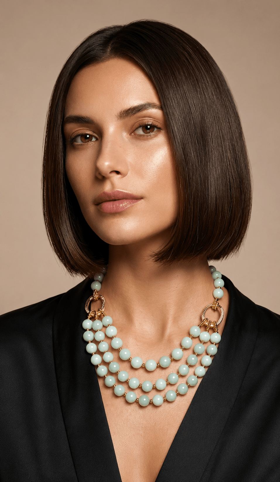 Collane Collana Girocollo Artigianale Handmade | Calcite Color Menta con Gancio a Timone | Made in Italy - Handmade Made in Italy