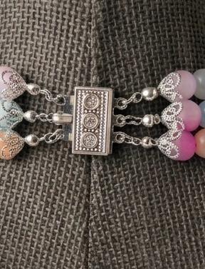 Collane Collana girocollo con perle di vetro e ceramica | Handmade Italia - Handmade Made in Italy