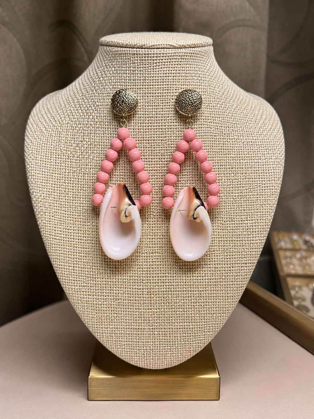 Collane Collana lunga in perle e fiore in conchiglie | Handmade Italia - Handmade Made in Italy