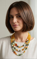 Collane Collana multistrato con pietre naturali e cristalli | Handmade Italia - Handmade Made in Italy