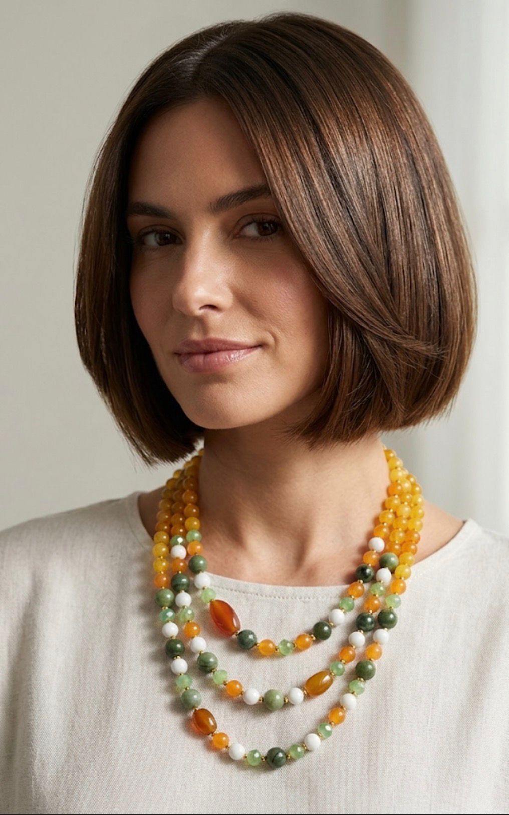 Collane Collana multistrato con pietre naturali e cristalli | Handmade Italia - Handmade Made in Italy