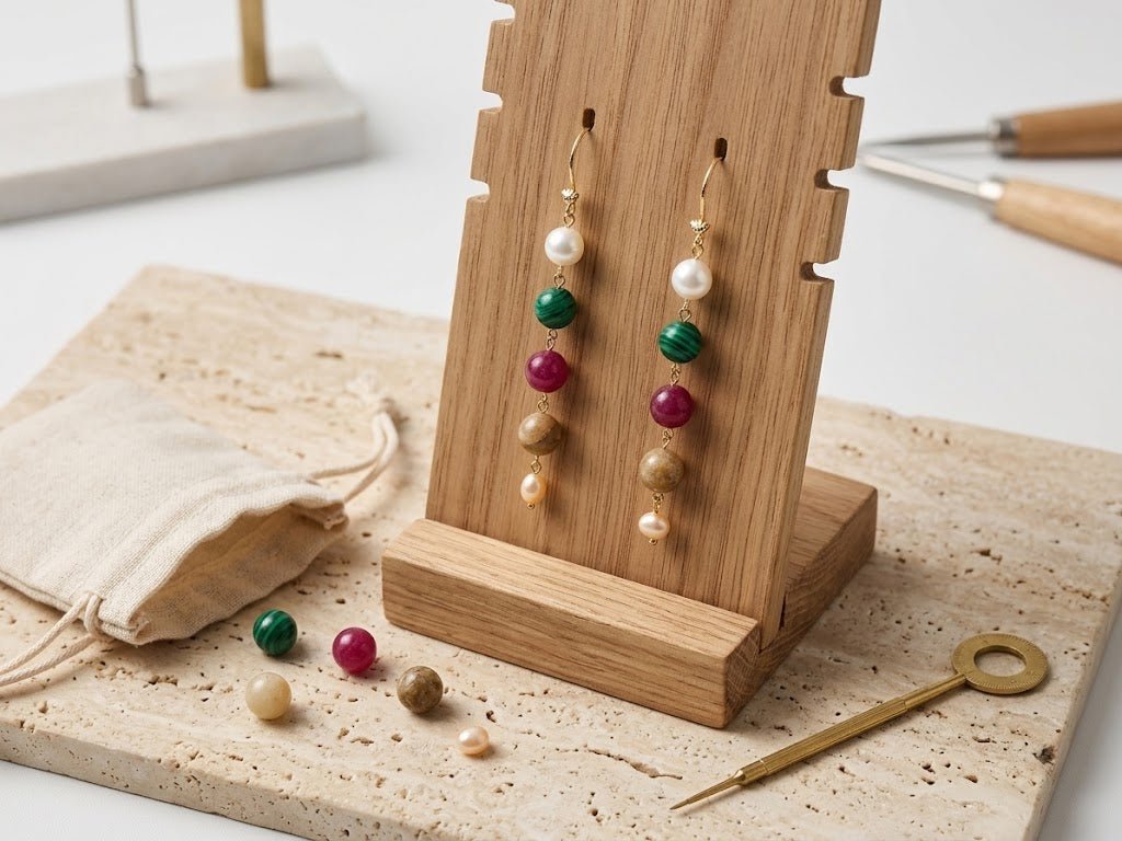 Collane Set Gioielli Artigianale Handmade | Agata a Catena Rosario | Collana, Orecchini e Bracciale | Made in Italy - Handmade Made in Italy