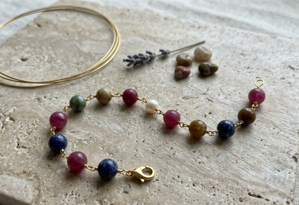 Collane Set Gioielli Artigianale Handmade | Agata a Catena Rosario | Collana, Orecchini e Bracciale | Made in Italy - Handmade Made in Italy